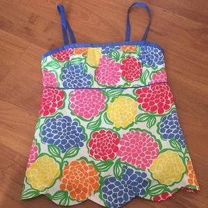 Lilly Pulitzer top with removable straps /like new